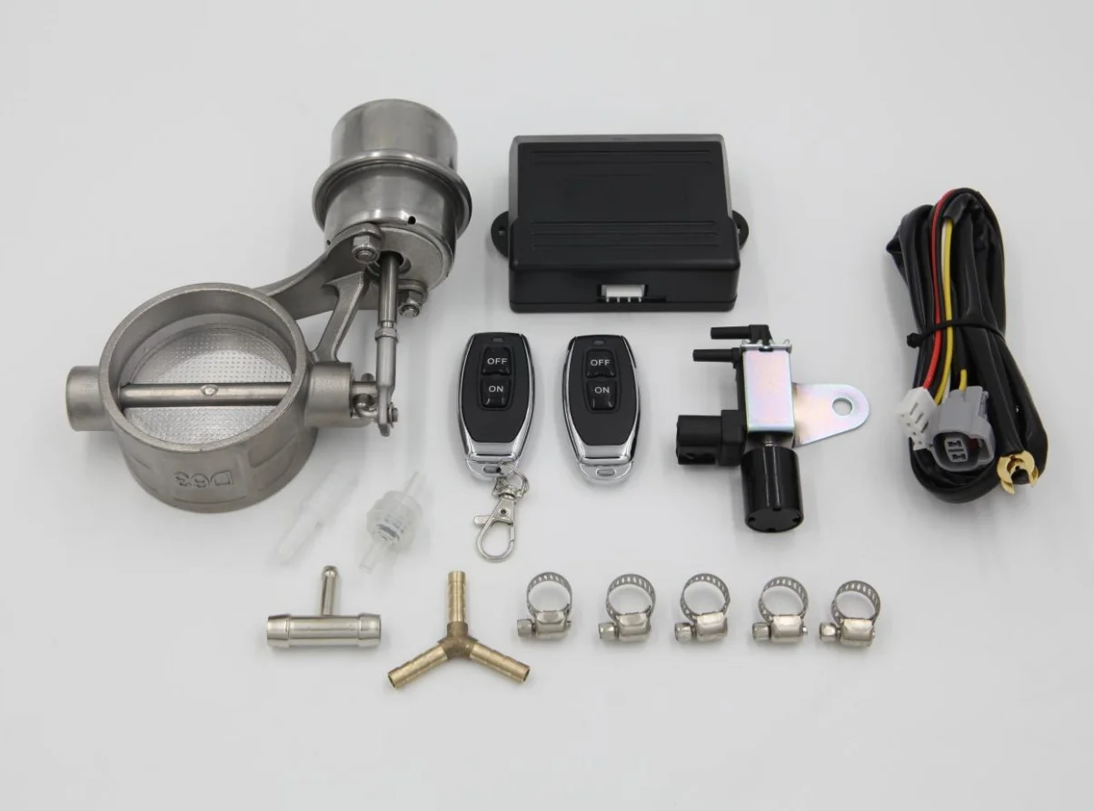 Custom Exhaust Valves Welded Rotary Valve Kits Two-Way Stainless Steel Actuator Part Valves