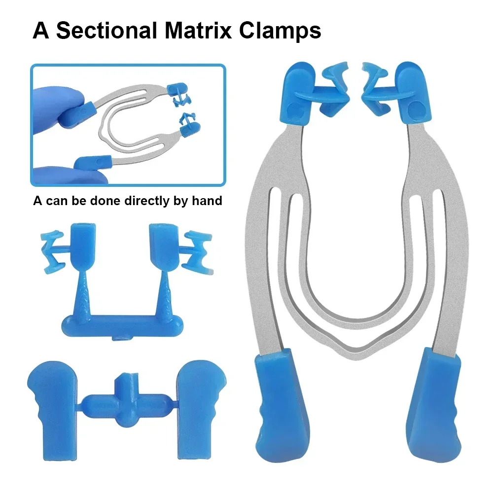 

Двойные Пружинные зубные Матричные зажимы A & B модель: секционные Контурные матрицы, сменные детали, стоматологическое средство, вспомогательные инструменты