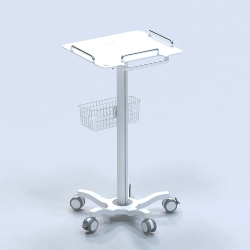 Portable Multi-Functional Metal Hospital Trolley Metal Laptop Cart Medical Equipment Including Electrocardiogram Clinic Use