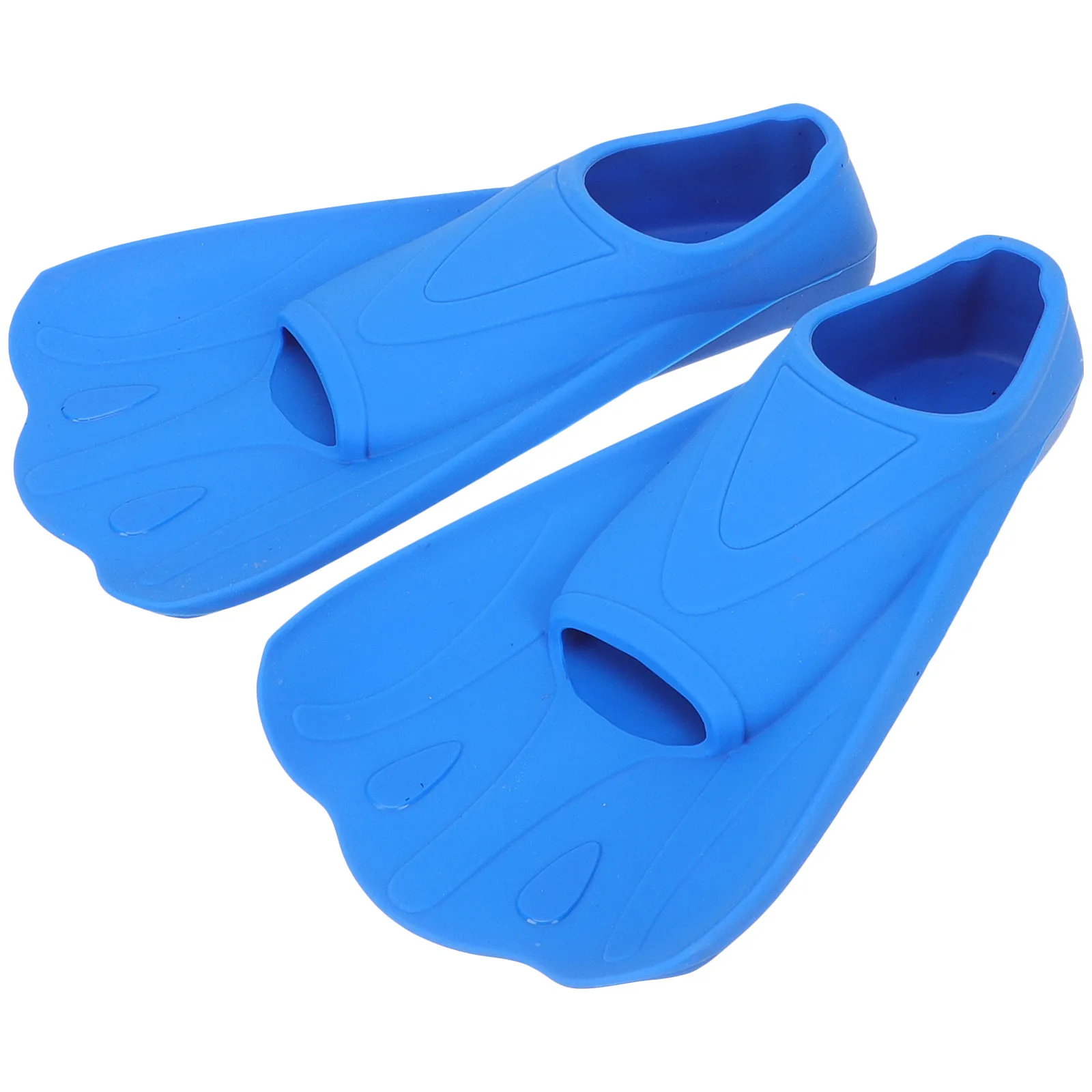 

1 Pair Adjustable Snorkeling Flippers For Swimming Training Diving Silicone Comfort Fit