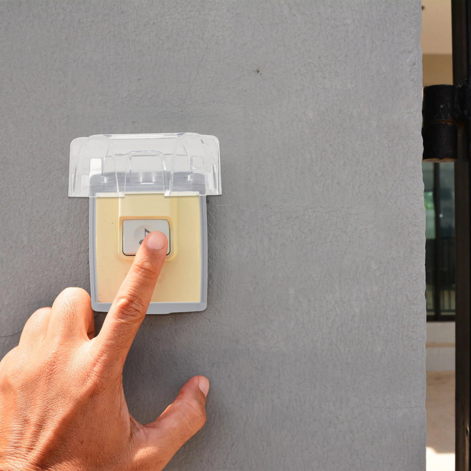 

Waterproof Doorbell Cover Transparent Rainproof Outdoor Shell Splashproof Protection Accessories For Electronic Doorbells