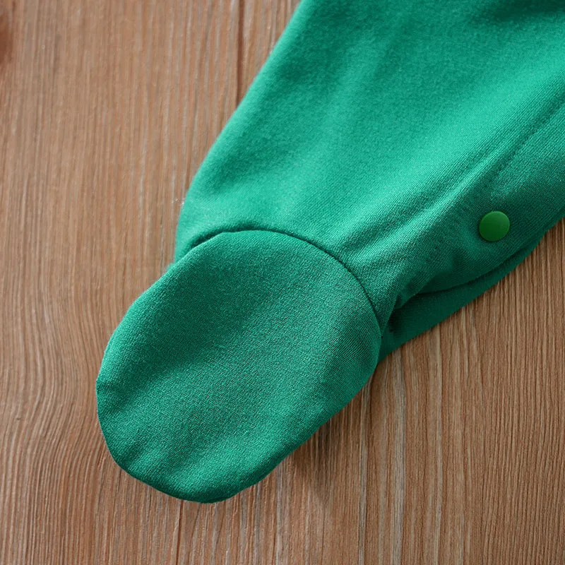 Spring and Autumn New Collection Cartoon Koala Rabbit Green lovely long sleeves Leisure simplicity Baby foot wrap jumpsuit