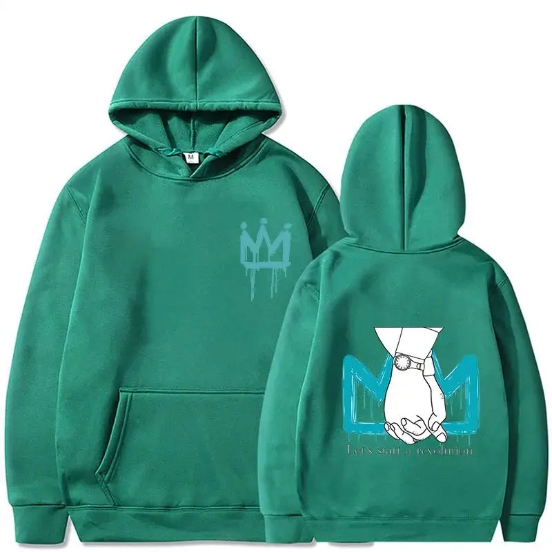 ملابس شارع ملكية شابة للنساء مع تيشيرت مستوحى من القلنسوة ، تيشيرت برسومات للجانبين ، تيشيرتات بأكمام قصيرة ، ملابس شارع علوية #5