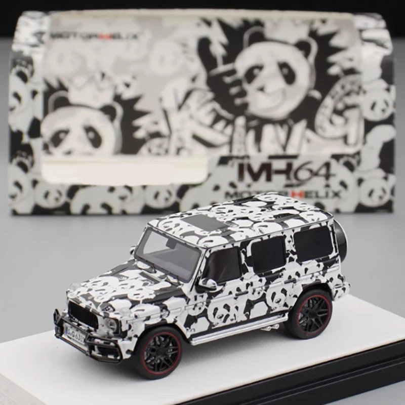 

1:64 масштаб 1:64, ограниченная серия, модель автомобиля G63, редкая панда, соответствующая цвету, коллекция хобби, орнамент, подарок