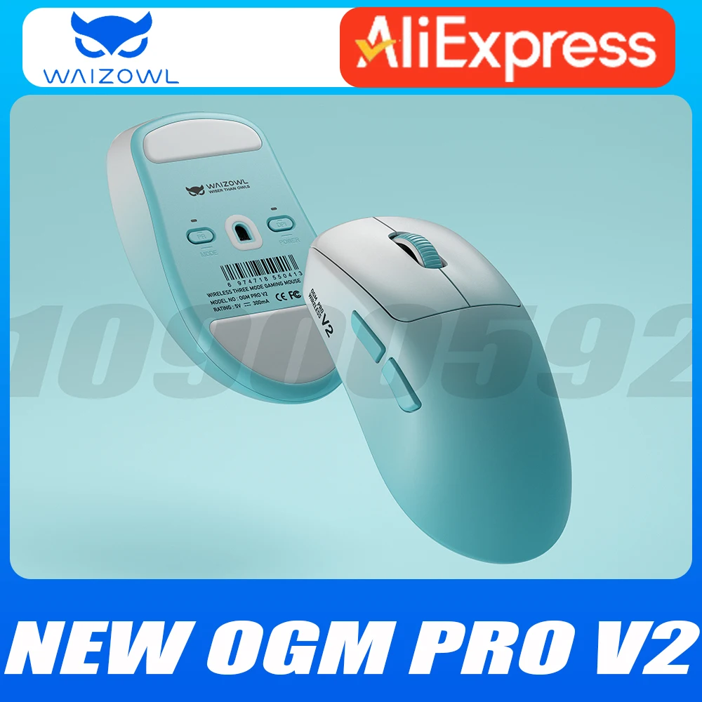 

Pre-sale Waizowl Ogm Pro V2 Wireless Mouse 8k Three Mode Lightweight Paw3950 Sensor Gaming Mouse Ergonomics E-Sports Pc Gamer