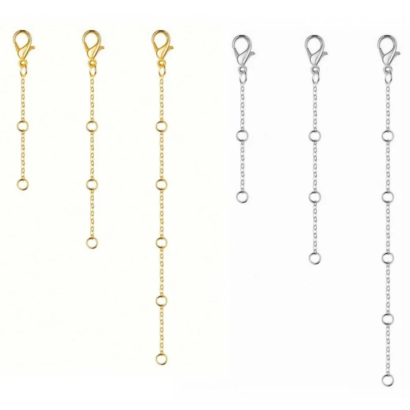 

3 шт./компл., вакуумная хвостовая цепочка из нержавеющей стали, застежка-лобстер, удлинительная цепочка, браслет «сделай сам», ожерелье, аксессуары, материалы