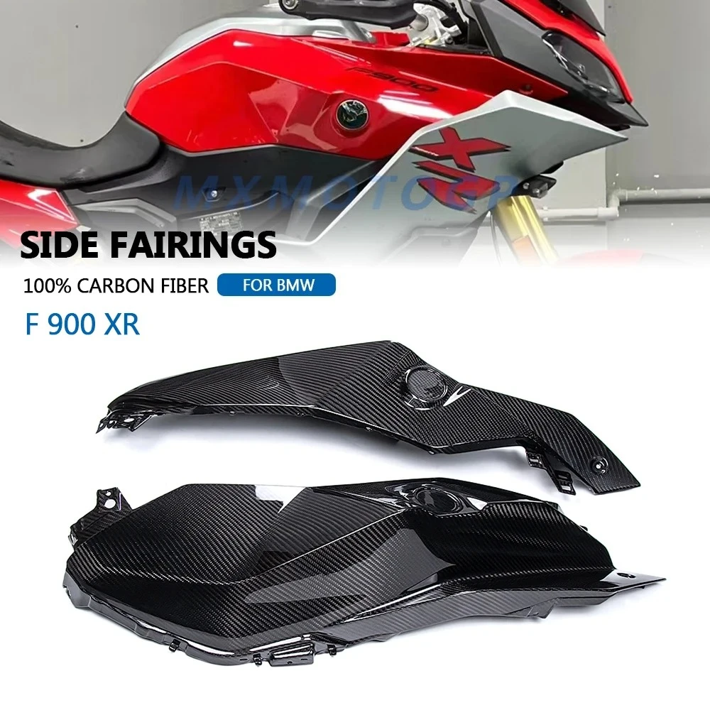 

For BMW F900 XR F900XR F 900 XR 2020 2021 2022 2023 2024 100% Carbon Fiber Tank Cover Side Panels Fairing Motorcycle Accessories