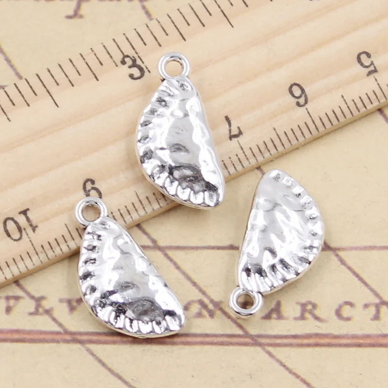 10szt Charms 3D kluska 21x10x4mm tybetański kolor srebrny zawieszki antyczna biżuteria Making DIY Handmade Craft