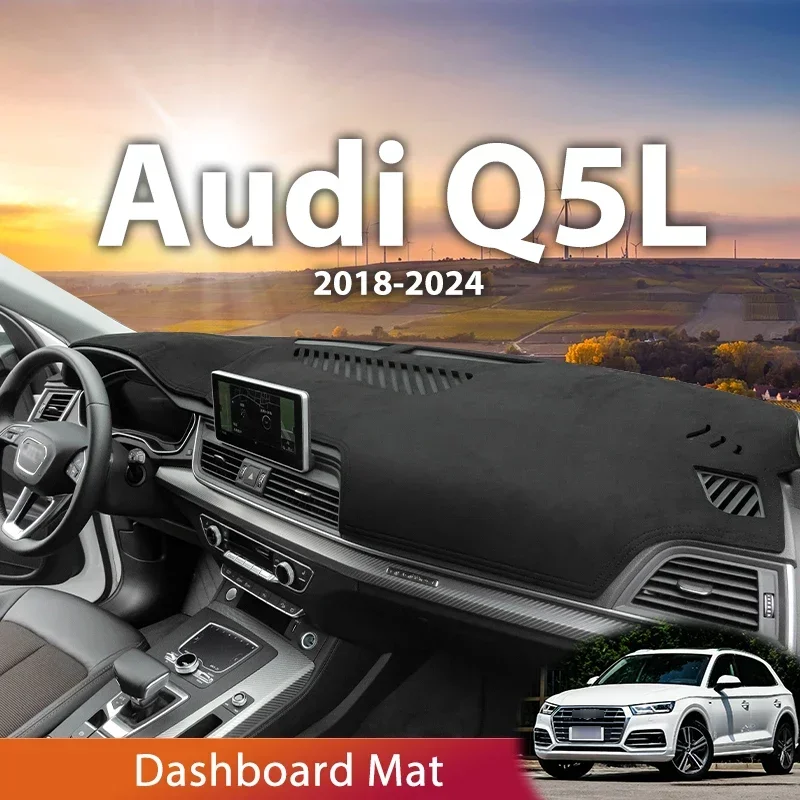 

Для Audi Q5 II 2018-2024 FY приборная панель автомобиля, избегайте света, приборная платформа, чехол для стола, кожаный бархатный коврик, защитный коврик 2021