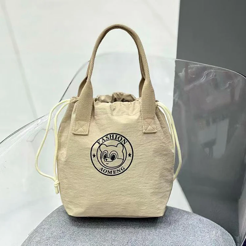 1PC Cute Bear Lunch Box Bag; Student-Friendly, Hand-Held, Large Capacity, Aluminum Foil Insulated