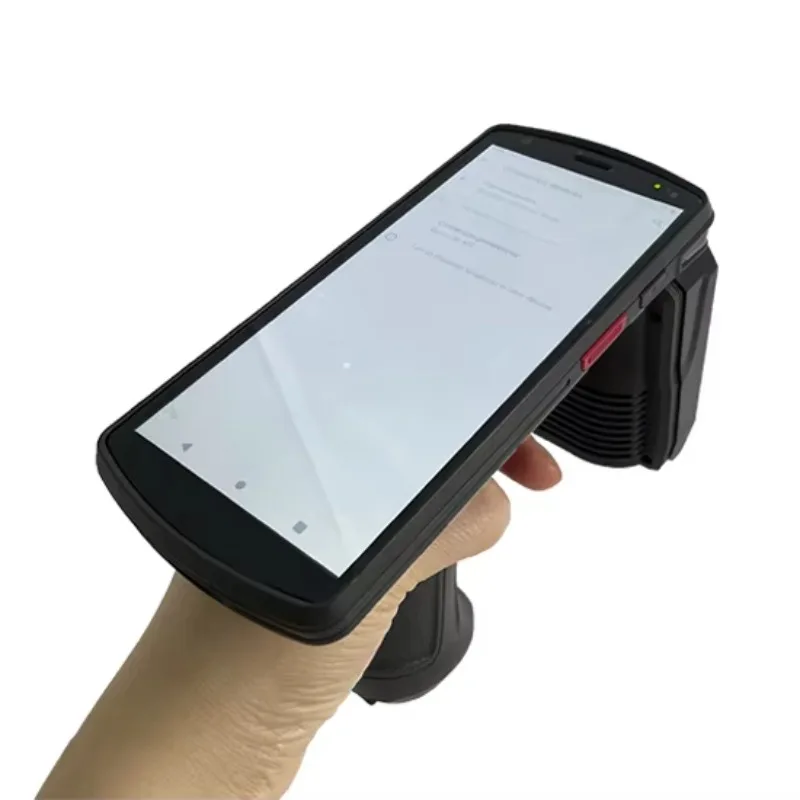 R2000 Long Distance RFID Android Handheld Reader Barcode Scanner Rugged Rfid Scanner Android Pda Rfid Handheld Reader Stock GPS
