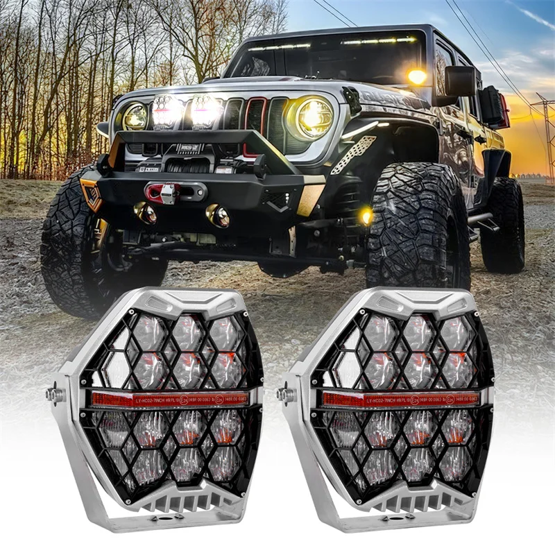 

120W Led Work Light Bar 7"White Yellow LED Light Bar Offroad Driving Auto Fog Lamp for Jeep SUV ATV UTV 4x4 Pickup Truck Boat