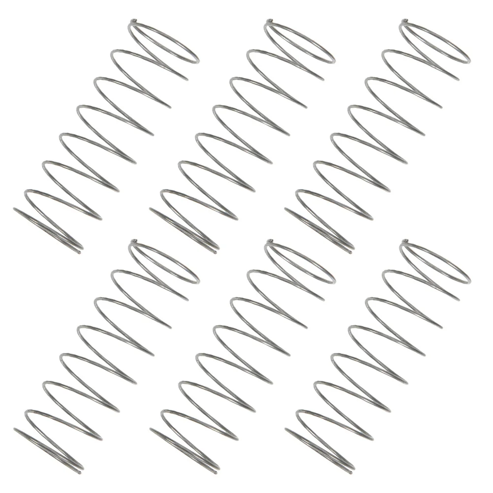

6Pcs Replacement Trumpet Springs Stainless Steel High Strength for Button Components Long Term Performance Rust Resistant