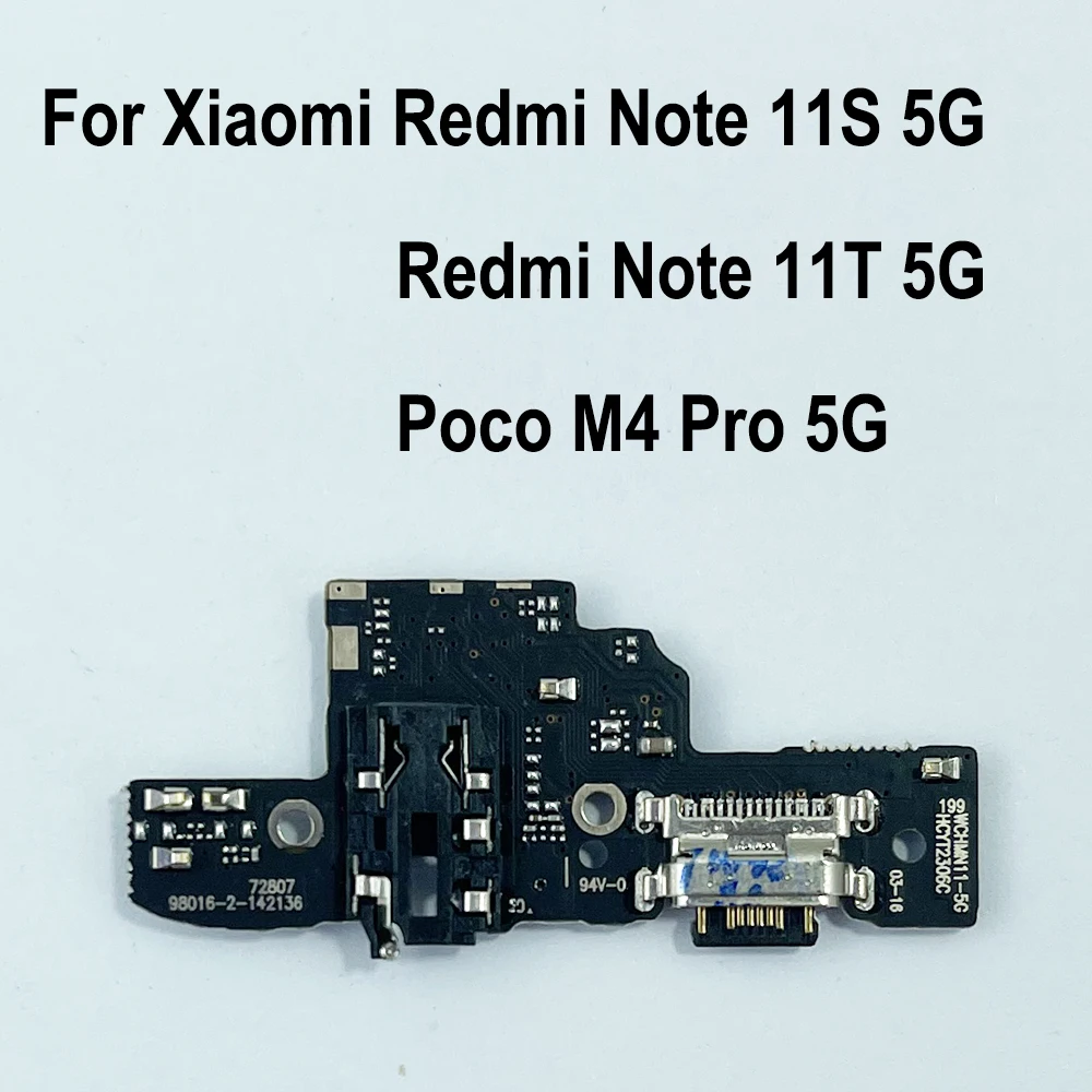 USB Charging Port Board Flex Cable Connector For Xiaomi Redmi Note 11T 5G / Poco M4 Pro 5G / Redmi Note 11S 5G Charging Board