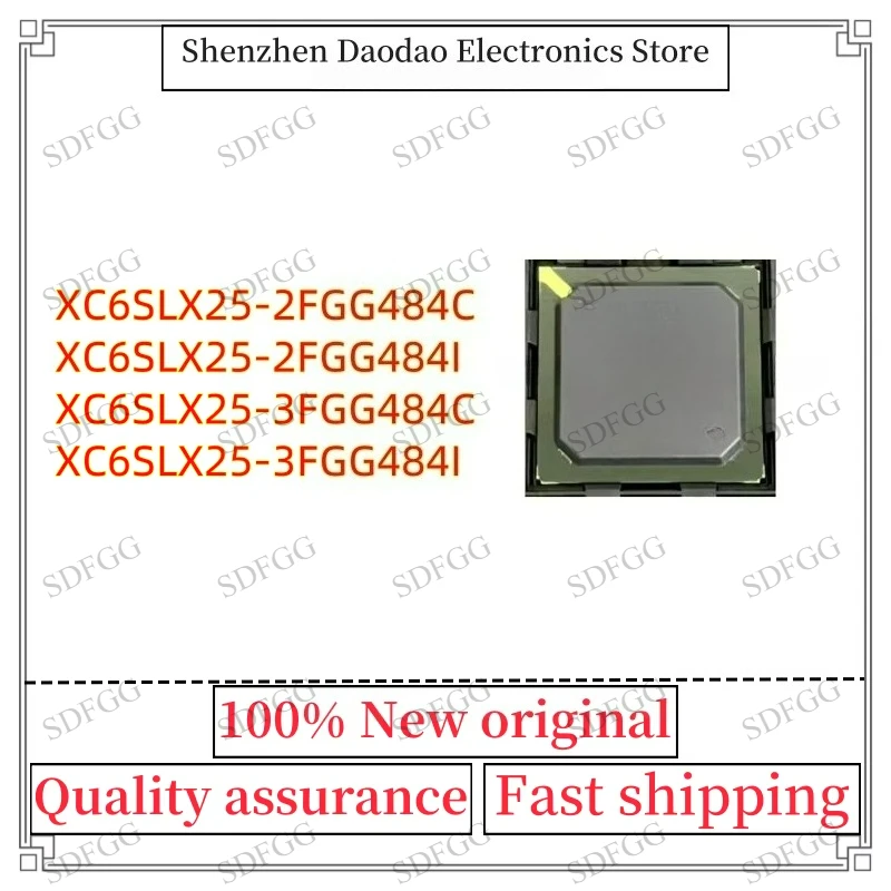 XC6SLX25-2FGG484C XC6SLX25-2FGG484I XC6SLX25-3FGG484C XC6SLX25-3FGG484I XC6SLX25 FGG484 BGA484 Programmable Logic Chip IC New