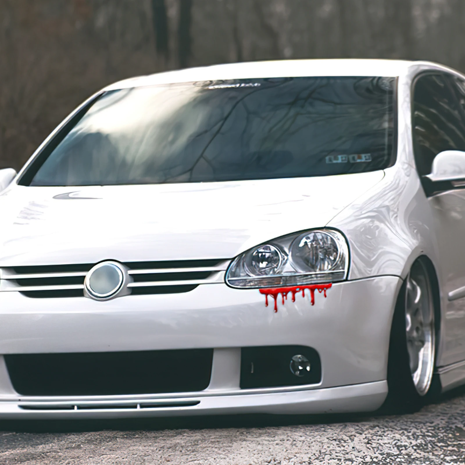 Wacky/Scary Halloween Simulation Personality Blood Stained Sticker Exterior Waterproof Car Body Sticker Blood Drop Graffiti