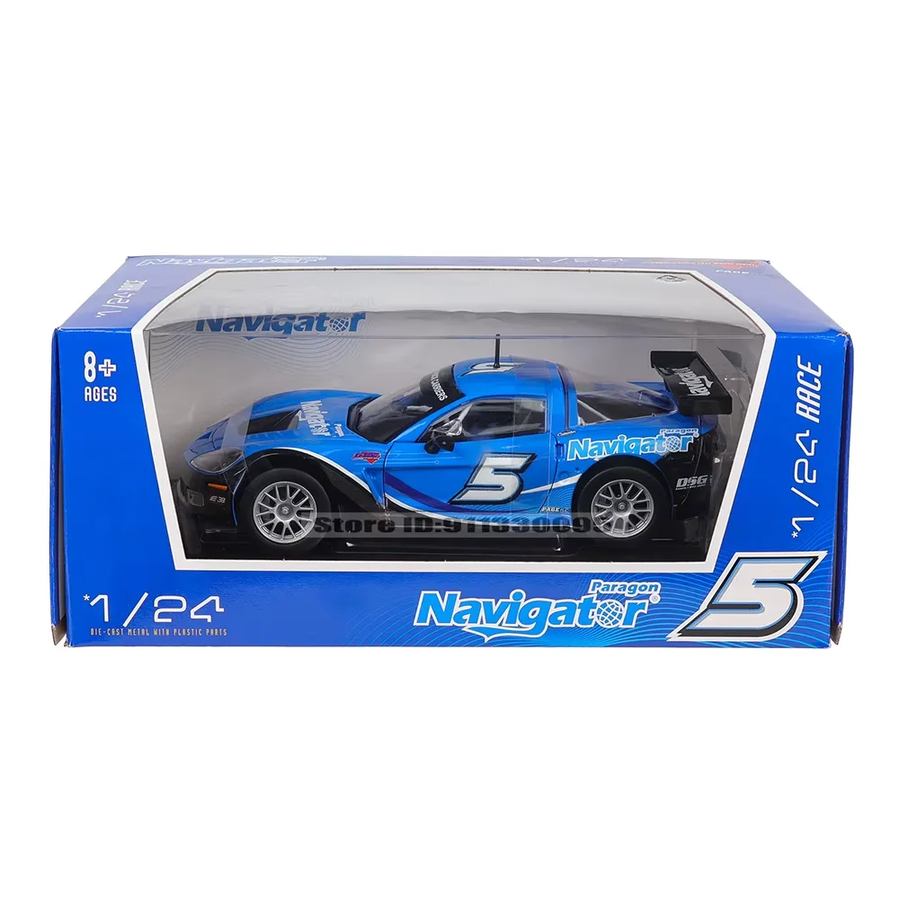 Bburago 1:24 Nuovo stile Chevrolet Corvette C6R Stile da corsa Veicolo in lega Pressofuso Modello di auto Collezione di giocattoli Regalo di compleanno del ragazzo