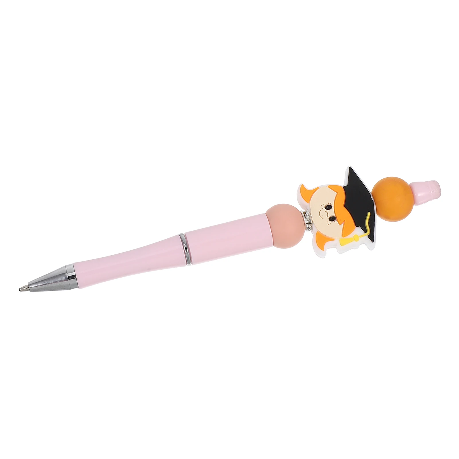 

Beaded Ballpoint Pen Graduation Theme Smooth Writing Comfortable Grip Student Present Pink Pens Kit Classroom Gifts Writing