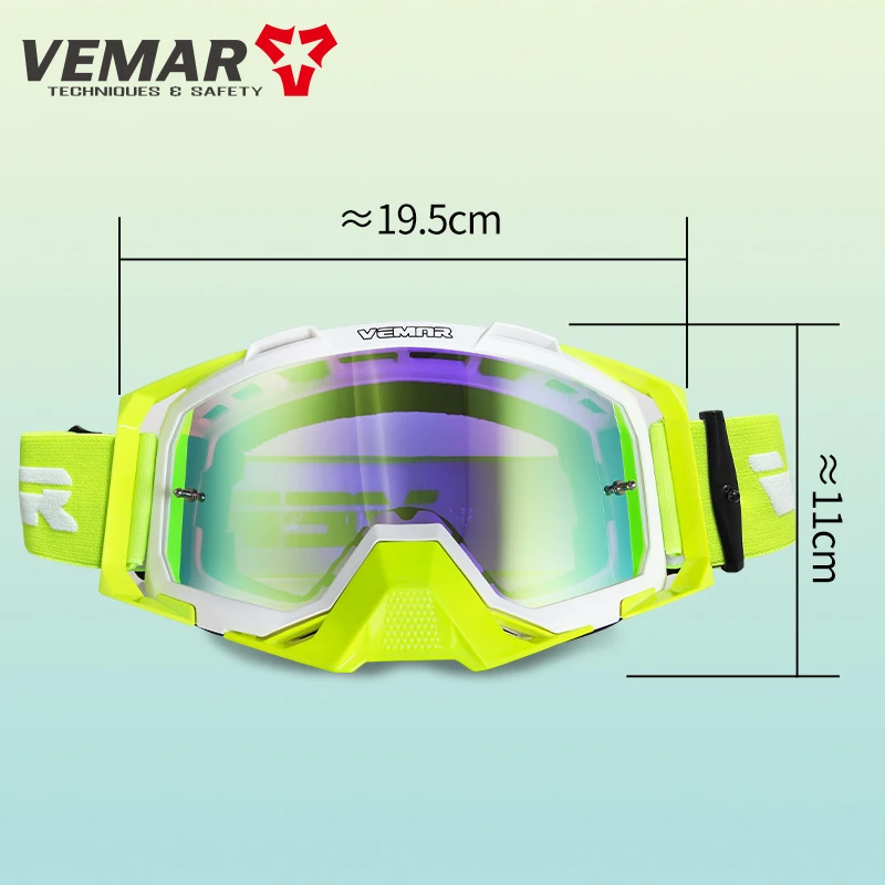 

VEMAR Upgraded Goggles Motorbike Vintage Classical Eyewear Glasses Protect Eyes Windproof Motorcycle Bike Racer Goggles