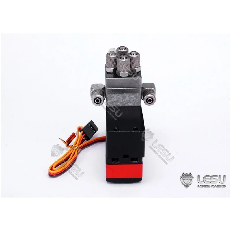 RC 1/14 Engineering Diversion Directional Valve for Tamiya Hydraulic Excavator Loader Dump Truck for VOLVO MAN Tipper DIY Parts
