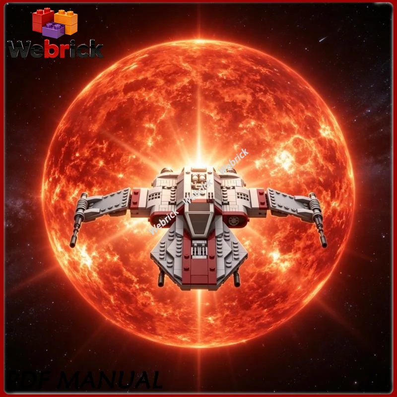 

Retro Future R 41 Starchaser Building Blocks Creative Space Combat Vehicle Bricks Toy Leisure Hobby Collection Decor