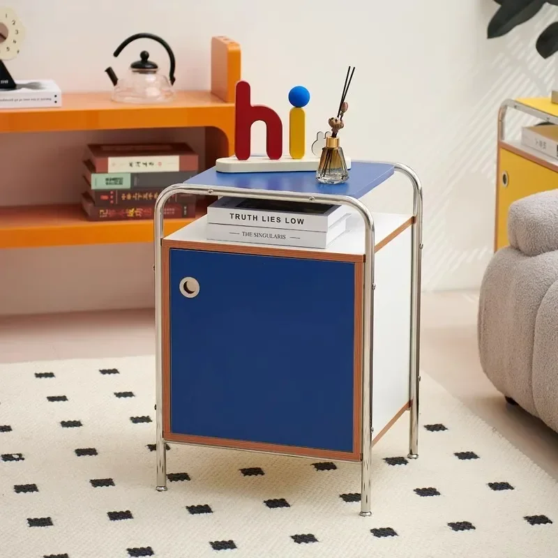 

Medieval Korean ins style bedside table Nordic simple living room sofa side cabinet storage locker