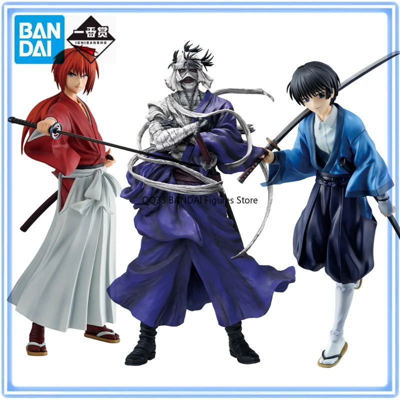 

Фигурка BANDAI Ichiban Kuji: Рюдзинцу Кеншин, Шишио Макото, Сейта Соджиро и Химура Кеншин. Коллекционные модели для хобби.