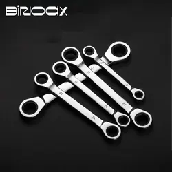 Double Head Ring Ratchet Wrench 72-Tooth Chrome Vanadium Steel Ratchet Spanner Set Auto Repair Tools