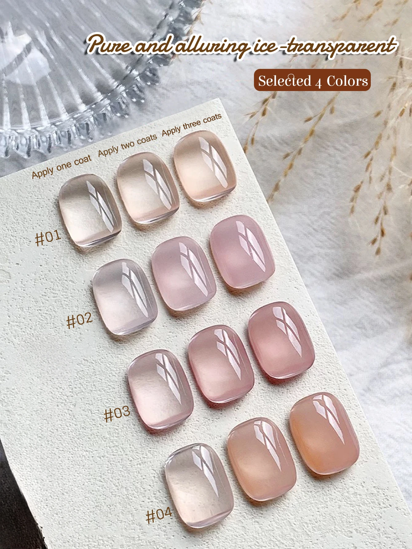 12ML Versatile White Water Ice Clear Nude Gel Nail Polish 2025 New Popular Autumn Winter Christmas Halloween Nails