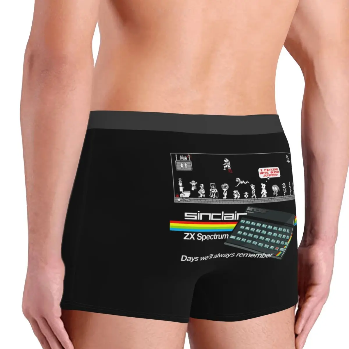 กางเกงบ็อกเซอร์ขาสั้น ZX SPECTRUM รุ่น JUMPERS Coasters กางเกงในชาย ระบายอากาศได้ดี สำหรับผู้ชาย ของขวัญสำหรับแฟนหนุ่ม