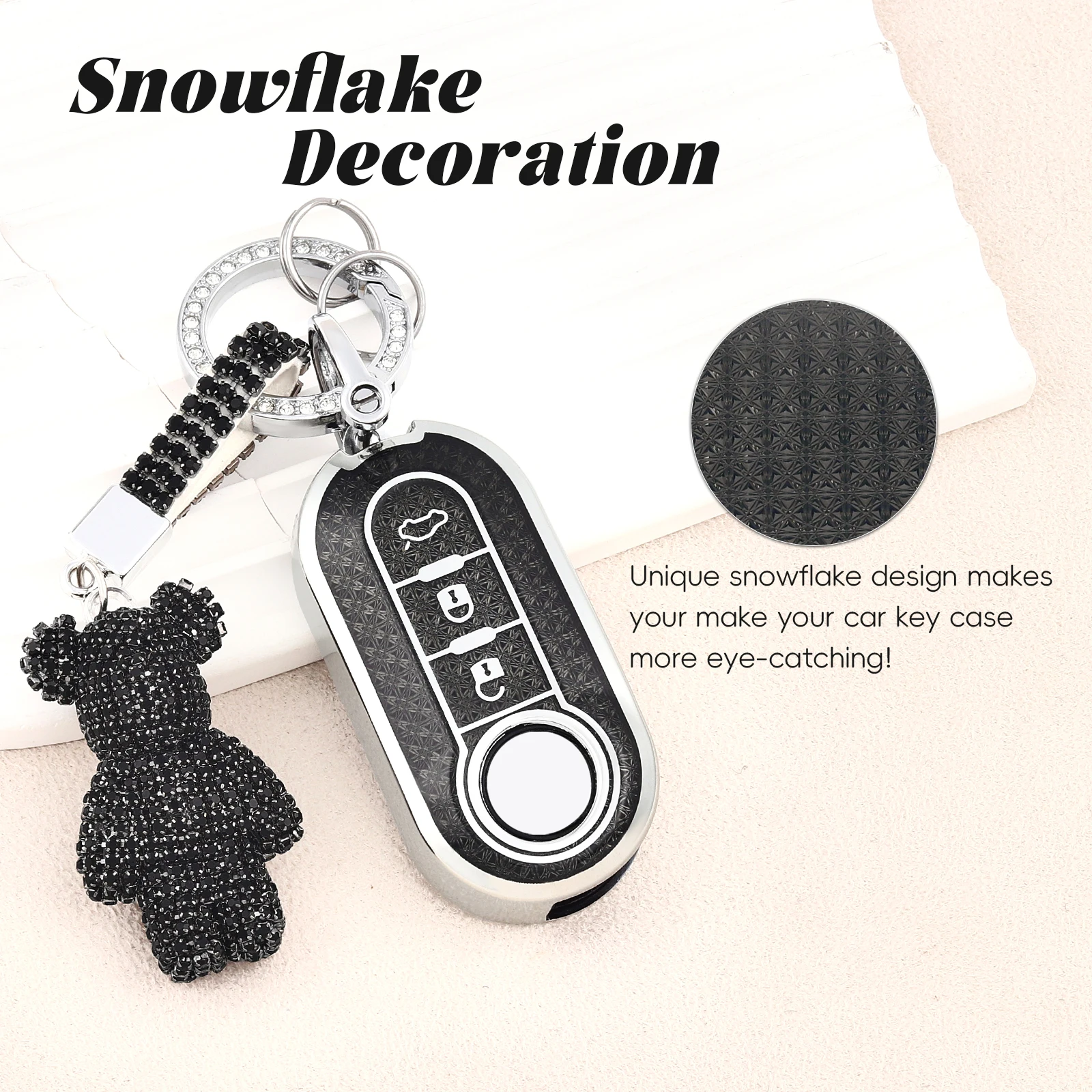 TPU Car Key Shell Case Fob For Fiat 500 Panda Punto Bravo Doblo Peugeot Boxer Citroen Relay Fiat Ducato Lancia Musa keychain