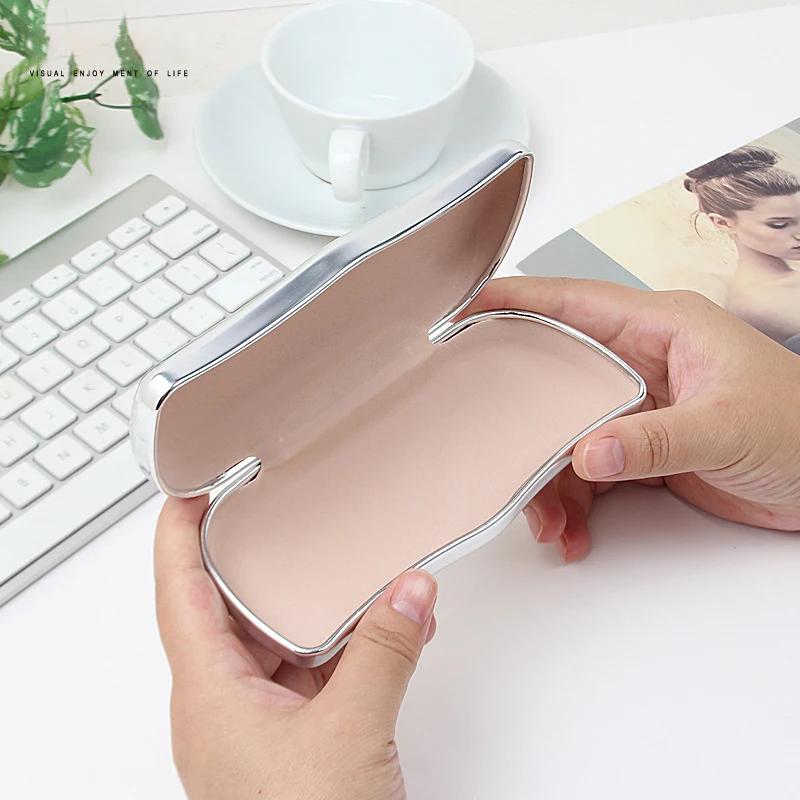 Japanese Handmade Sunglasses Case Smooth Frosted Aluminum Alloy Glasses Case Anti-pressure and Ultra-light Myopia Glasses Bag