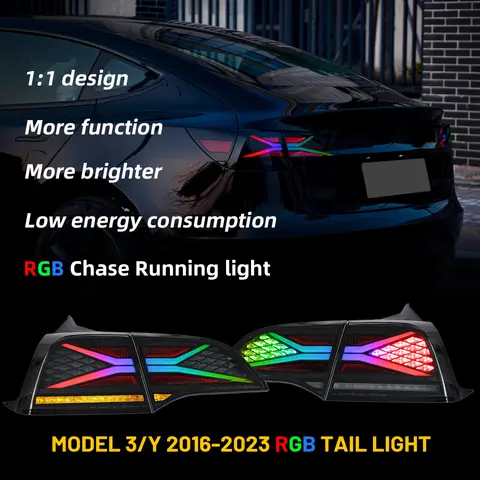 10 best sales tesla model 3 led - №5