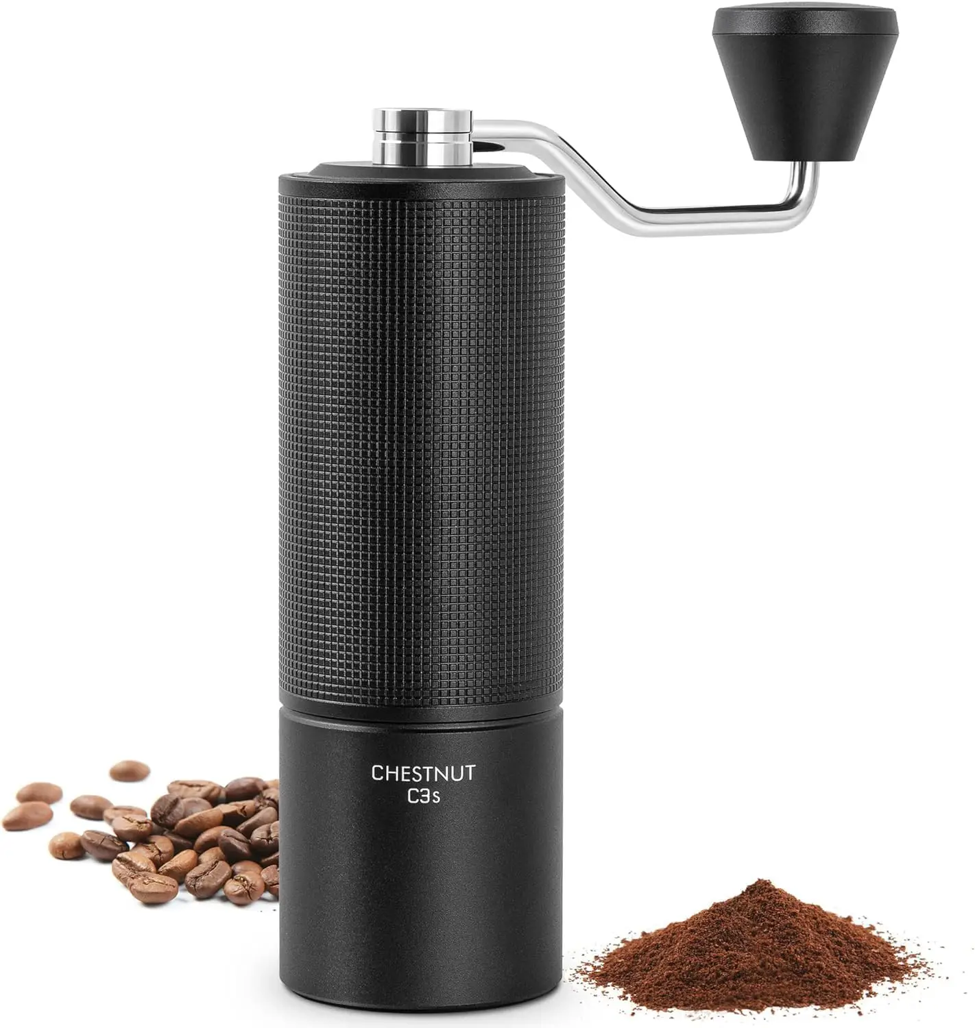 

Ручная кофемолка Chestnut C3S, ручная кофемолка с регулируемой настройкой помола, кофе с коническими жерновами из нержавеющей стали S2C