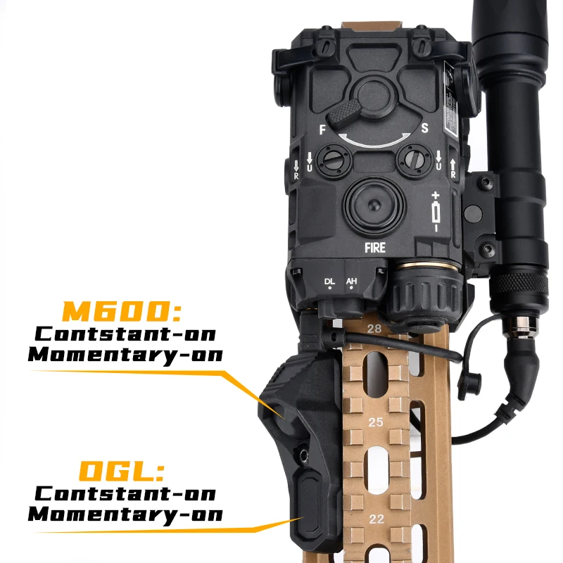 وادسن OGL M300 M600 مصباح يدوي الأشعة تحت الحمراء الأخضر الأحمر الليزر مجموعة ريد دوت البصر التكتيكية Fot الادسنس لعبة ملحقات المسدس ضوء إحترافي