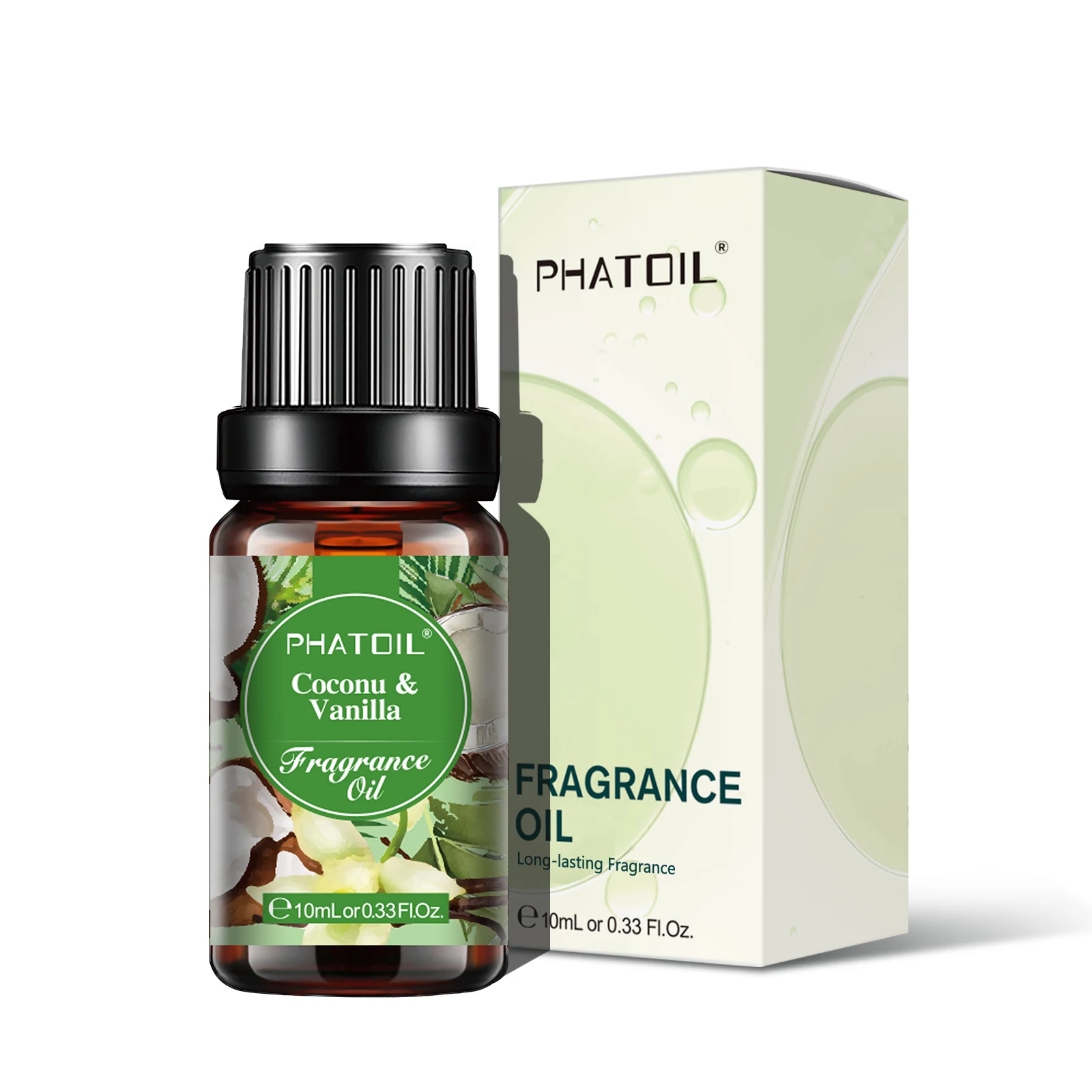 PHATOIL 10ml Fragrance Oil For DIY Perfume,Candle Making,Diffuser-White Musk Coconut & Vanilla Bubble Gum Baby Powder Aroma Oils view 3