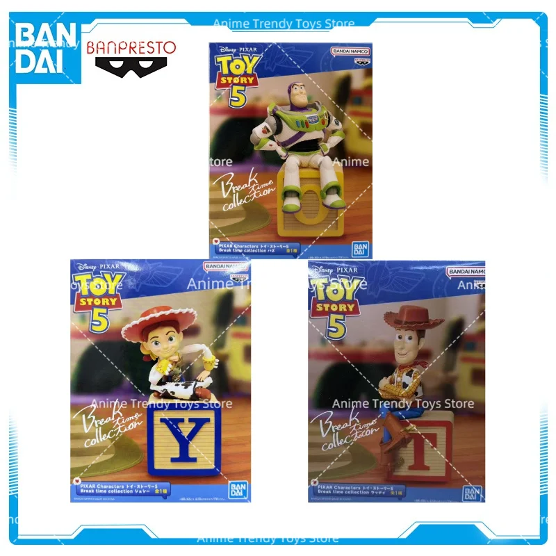 In Stock BANPRESTO Break Time Collection PIXAR Characters Toy Story 5 Woody Buzz Lightyear Jessie Figure Anime Model Toy WY