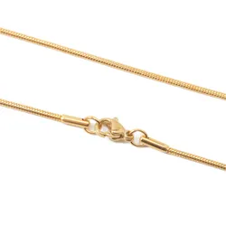 Wholesale New 1MM 925 Sterling Silver Gold 16-30 Inches Snake Chain Necklace For Women Men Fashion Gift Jewelry Fit Pendant