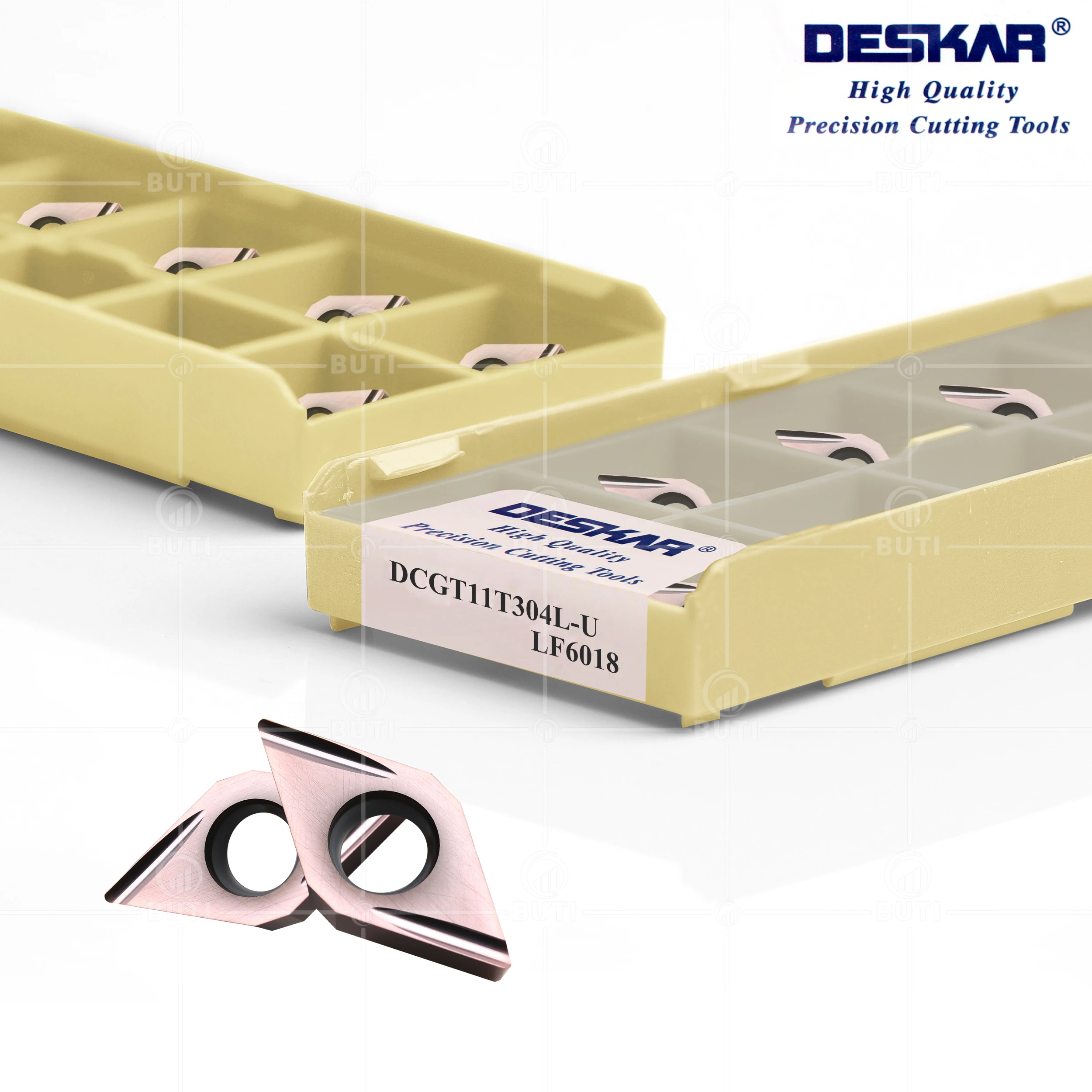 Deskar 100% Originele Dcgt070202 Dcgt070204 Dcgt11t302 DCGT11T304R-U L-U Cnc Draaibank Gereedschap Interne Insert Harde Legering Draaibladen