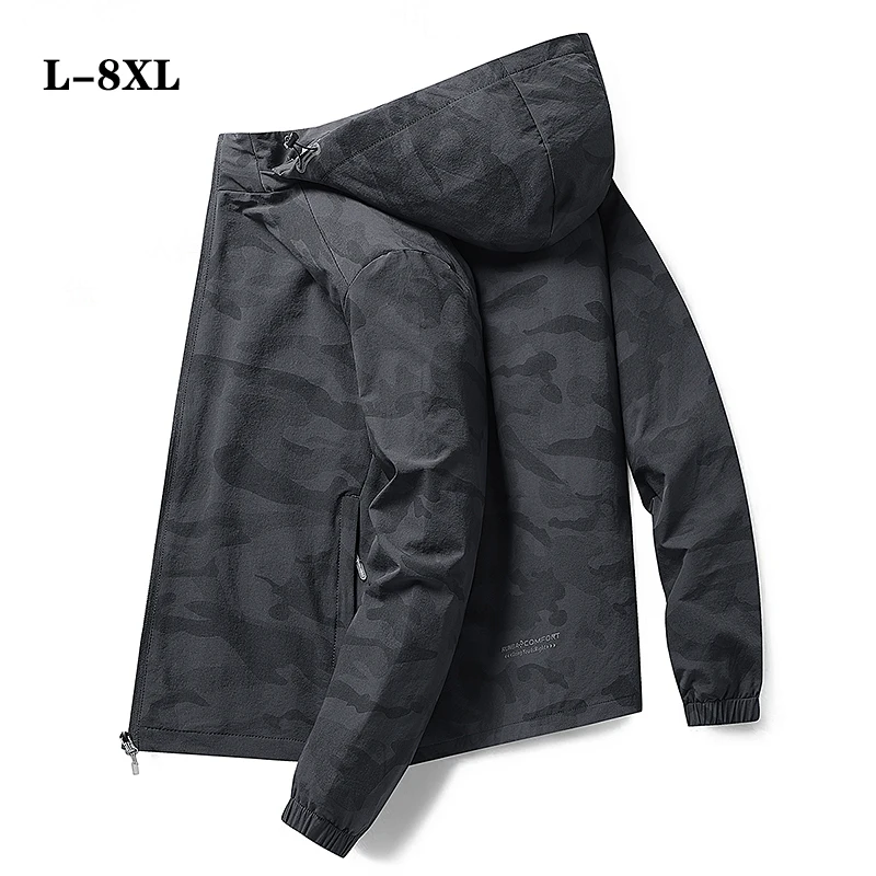 

Men's Jacket Fashion Spring Autum Casual Streetwear Hoodie Jacket 2022 Men Camouflage Clothes Mens Windbreaker Coat Male Outwea