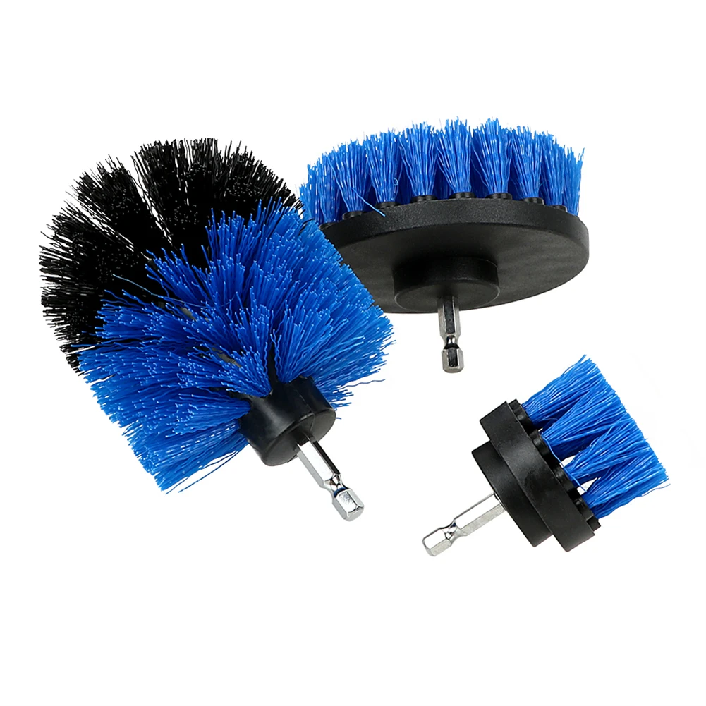 Car Washing Brush Hard Bristle Drill Auto Detailing Cleaning Tools 3Pcs/set