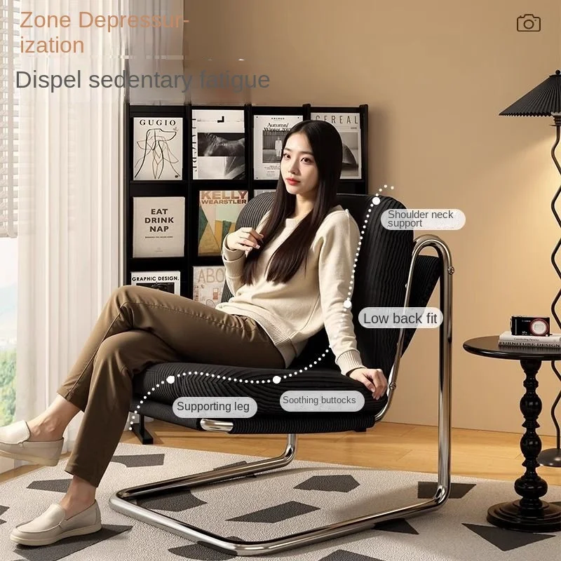 

Balcony Single Sofa Chair Small Living Room Bedroom Corduroy Leisure Reading Backrest Chair Autumn And Winter Lazy Sofa HQ507
