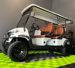 2024 New Touris 4-Wheel 4 Seat Golf Cart carrelli da Golf elettrici legali stradali 6 posti 48V 72V batteria al litio Golf Cart