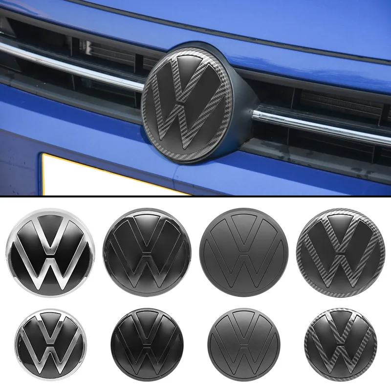 

2026 Новый для VOLKSWAGEN VW 2 шт. для VW Volkswagen POLO 2019-2024 Сменная передняя решетка автомобиля/задняя эмблема крышки значок с логотипом A