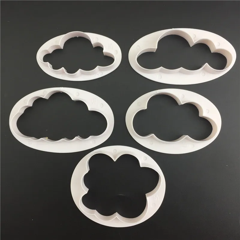 Sugar Biscuit Mold Cloud Shape Fondant Cutter ABS Plastic Baking Mould Cookie Mould Cake Decorating Tools Kitchen Bakeware