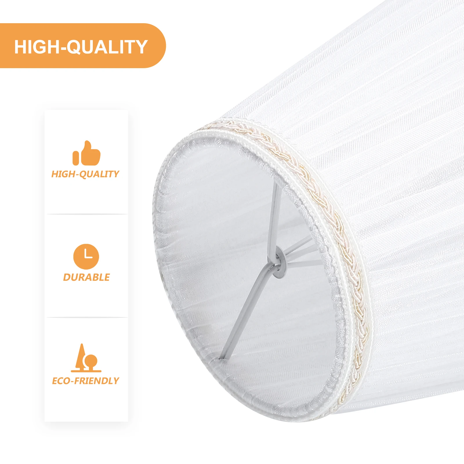 

3Pcs Crystal Chandelier Shades European Style Lamp Covers Simple Cloth Art Lampshade for Bedroom Living Room Decor Modern Light