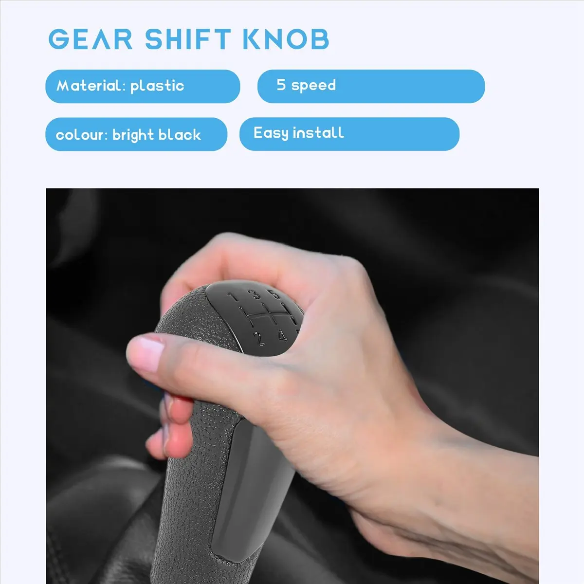 #57W (Bright Black)5 Speed Gear Lever Shifter for Chevrolet Spark 11-16 Bright Black,Automotive Parts & Accessories