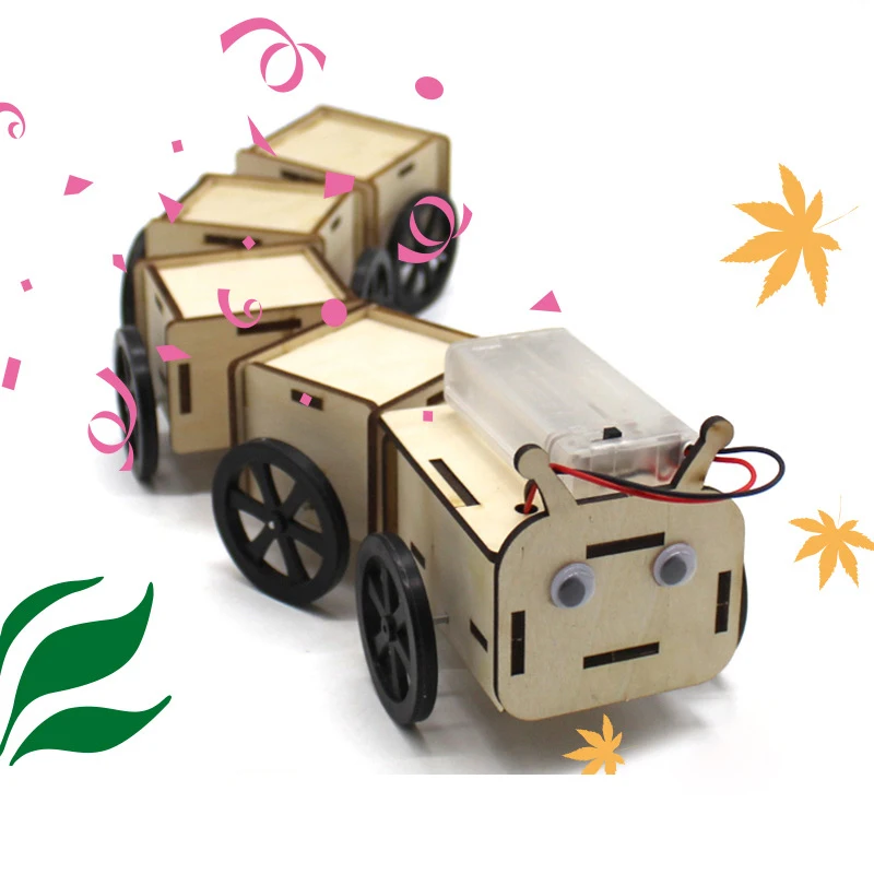 

Милый гусеница, поезд, игрушки для студентов, сделай сам, технология ручной работы, небольшое производство, научный эксперимент, комплект материалов, автоматический водяной поезд