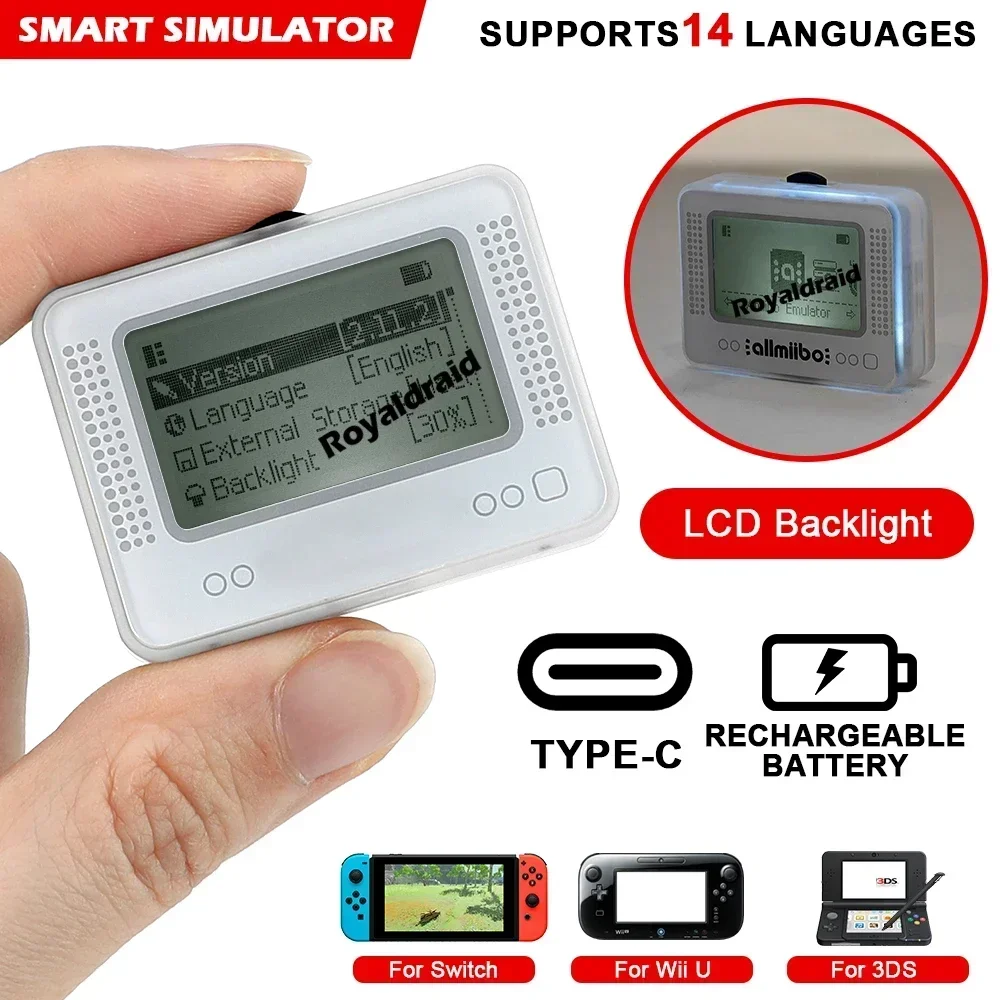 2026 New Replacement AMB Pixl Emulator Simulator NFC Replacement Emulator Bluetooth-Compatible Game Emulator For Switch WiiU 3DS