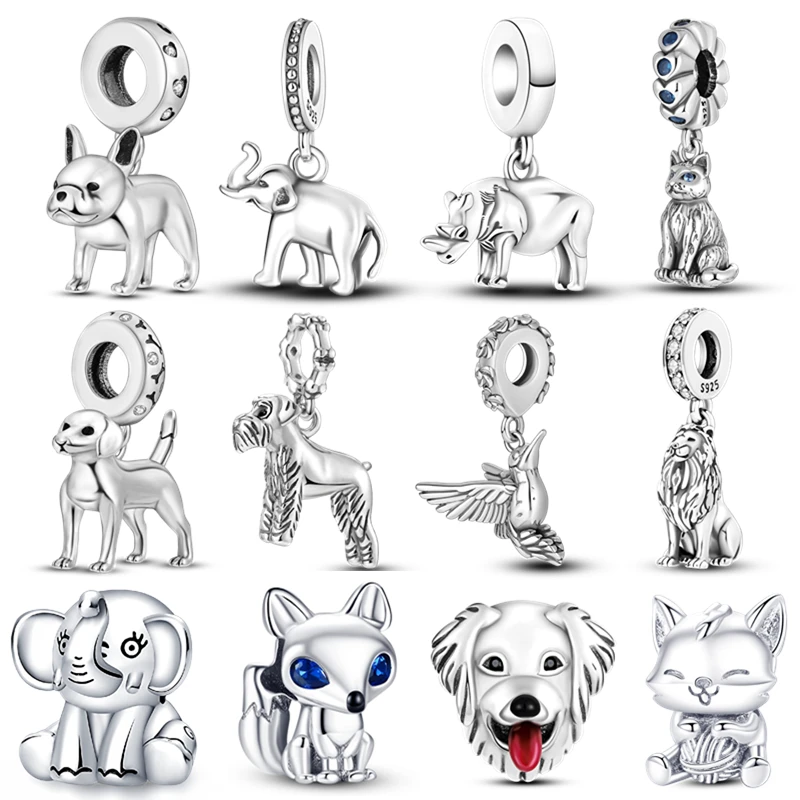 Fit Pan 925 Original Bracelet  Animal Series  Charm For Women Jewelry DIY Beads  New Items